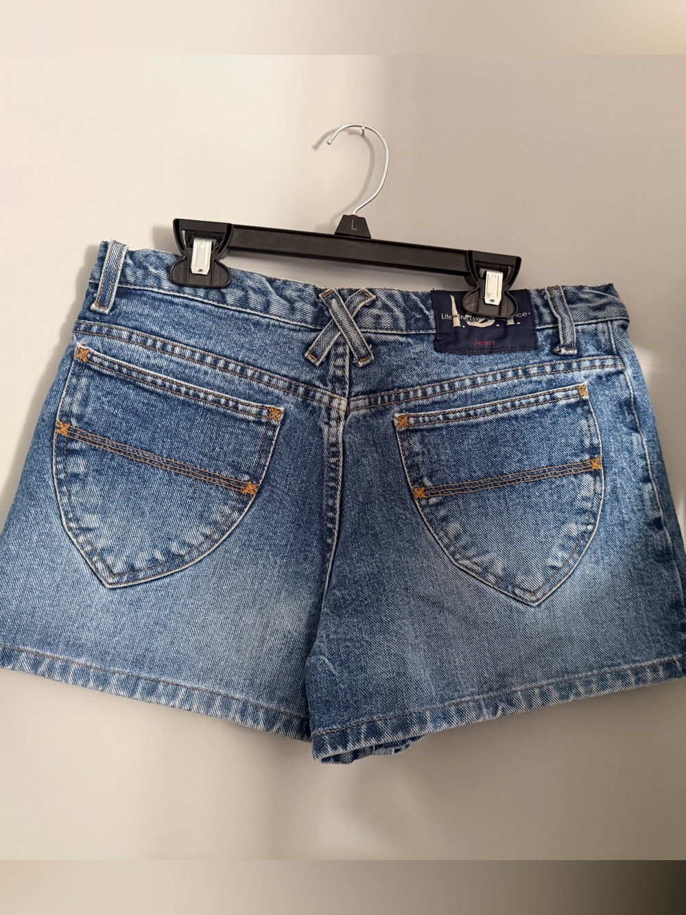 VTG 90s Y2K l.e.i. Denim Shorts Curved Pockets Sz 9